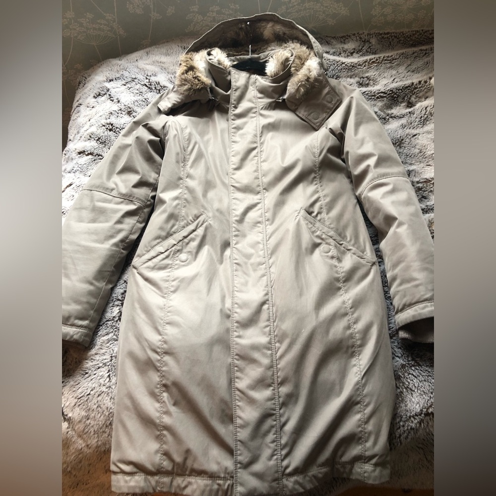 Aritzia Babaton Oskar Parka Taupe Jacket